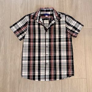 Boys Plaid Button Up Shirt